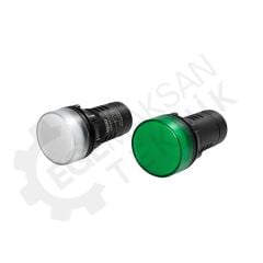 BAOJİ Işıklı Gösterge Buton Beyaz / Yeşil